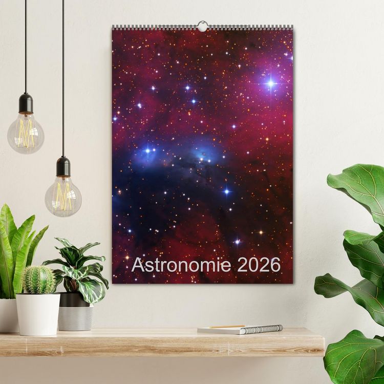 Produktbild: Astronomie 2026 (Wandkalender 2026 DIN A2 hoch), CALVENDO Monatskalender