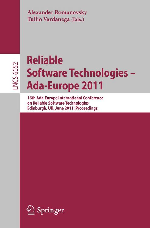 Produktbild: Reliable Software Technologies - Ada-Europe 2011