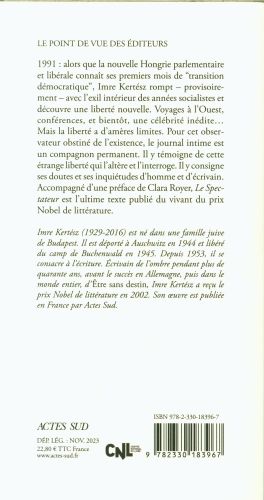 Produktbild: Le spectateur : notes 1991-2001