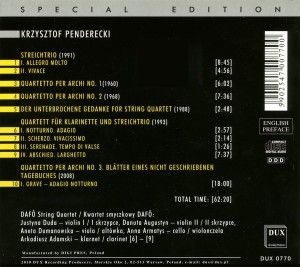 Produktbild: Streichquartette 1-3/Streichtrio/Klar