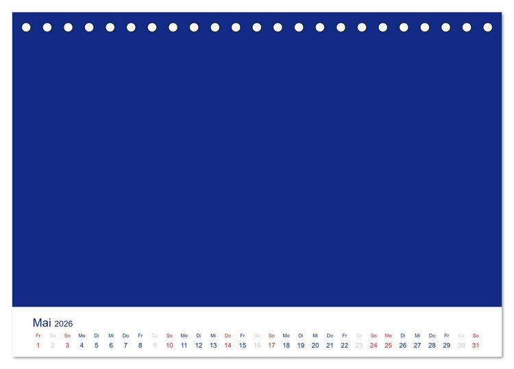 Produktbild: Farbiger Bastelkalender (Tischkalender 2026 DIN A5 quer), CALVENDO Monatskalender
