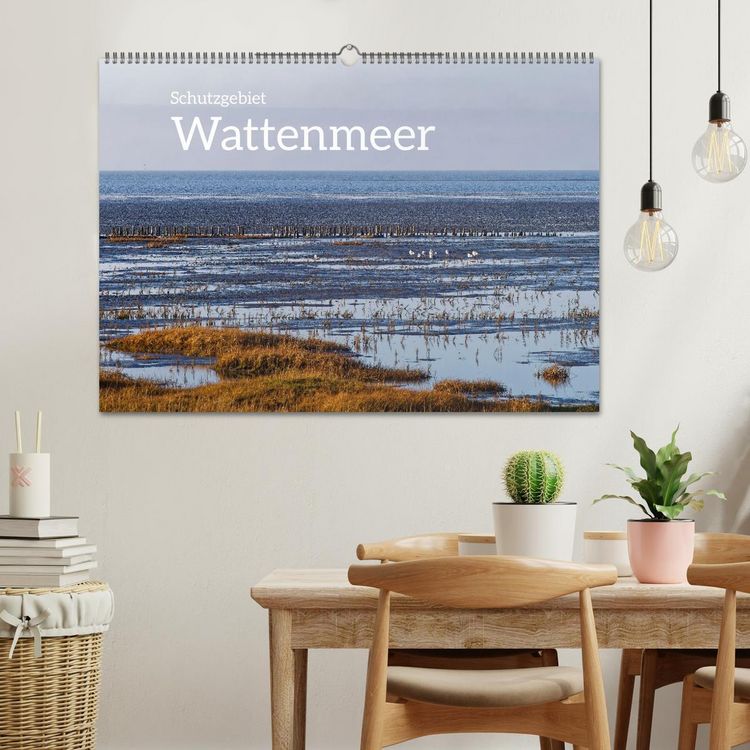 Produktbild: Schutzgebiet Wattenmeer (Wandkalender 2026 DIN A2 quer), CALVENDO Monatskalender