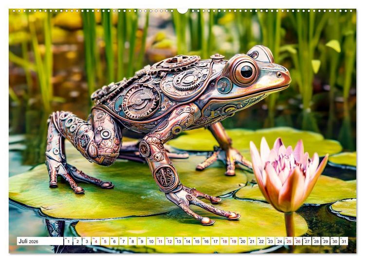 Produktbild: Gartentiere aus Metall - Upcycling-Dekoideen f&uuml;r kreative G&auml;rten (Wandkalender 2026 DIN A2 quer), CALVENDO Monatskalender