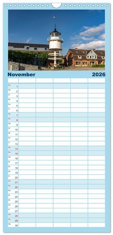 Produktbild: Familienplaner 2026 - Schleswig Holstein - Landeshauptstadt Kiel mit 5 Spalten (Wandkalender, 21 x 45 cm) CALVENDO