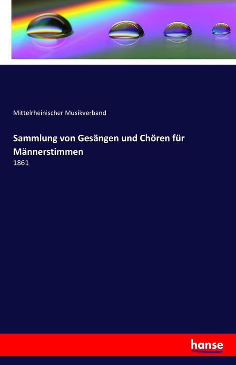 Produktbild: Sammlung von Ges&auml;ngen und Ch&ouml;ren f&uuml;r M&auml;nnerstimmen