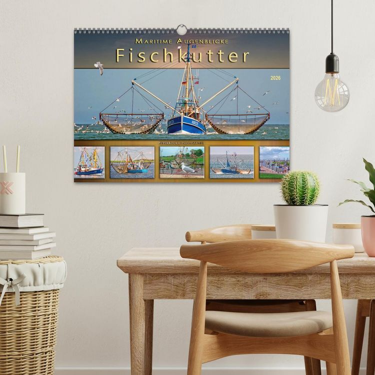 Produktbild: Maritime Augenblicke - Fischkutter (Wandkalender 2026 DIN A3 quer), CALVENDO Monatskalender