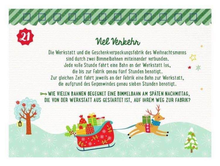 Produktbild: 24 knifflig-gute Weihnachtsr&auml;tsel
