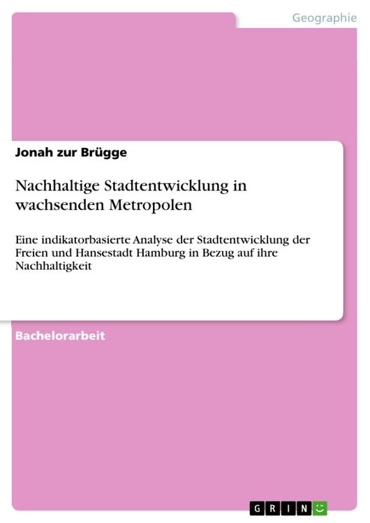 Produktbild: Nachhaltige Stadtentwicklung in wachsenden Metropolen