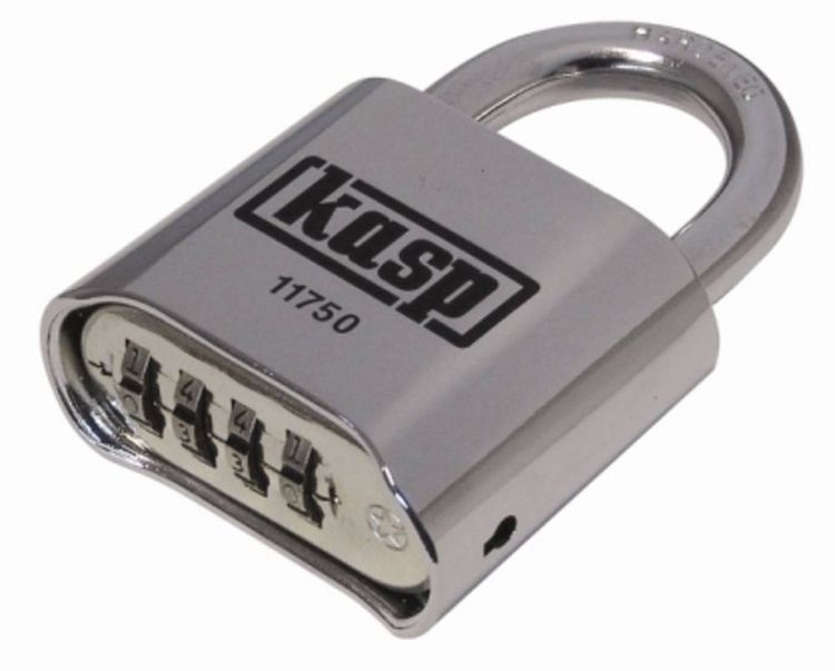 Produktbild: KASP K11750D Vorh&auml;ngeschloss 50mm Silber Zahlenschloss