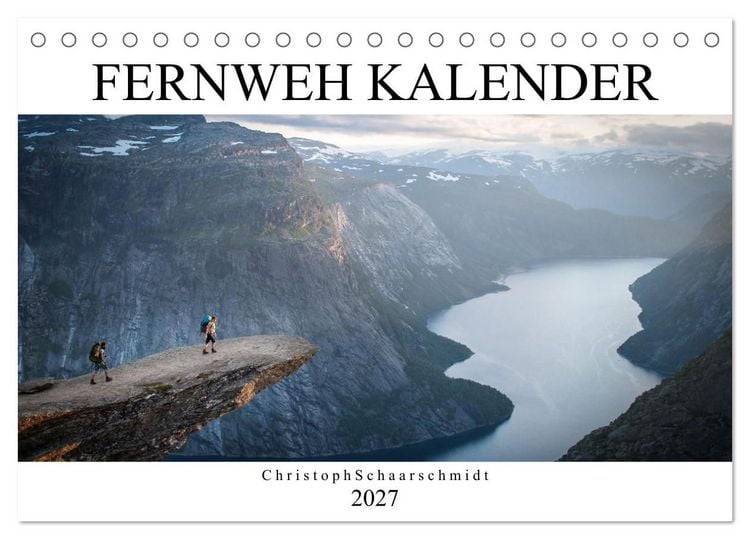 Produktbild: Fernweh Kalender (Tischkalender 2027 DIN A5 quer), CALVENDO Monatskalender