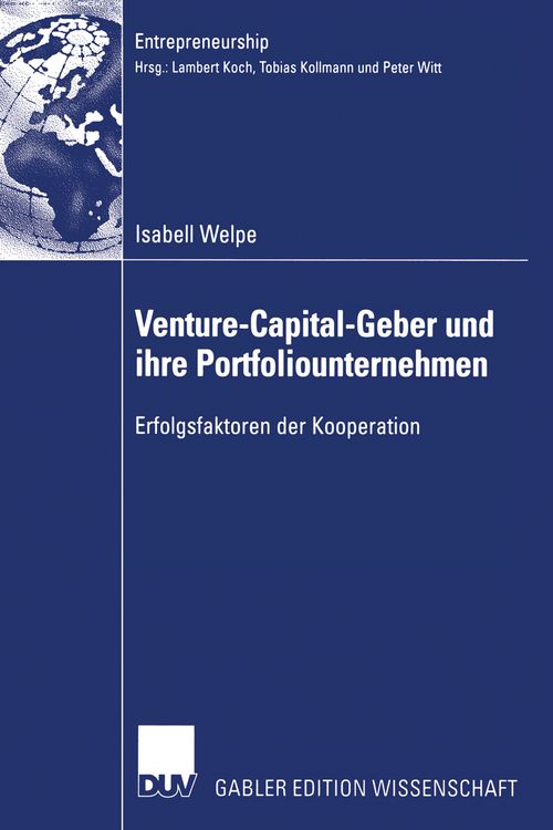 Produktbild: Venture-Capital-Geber und ihre Portfoliounternehmen