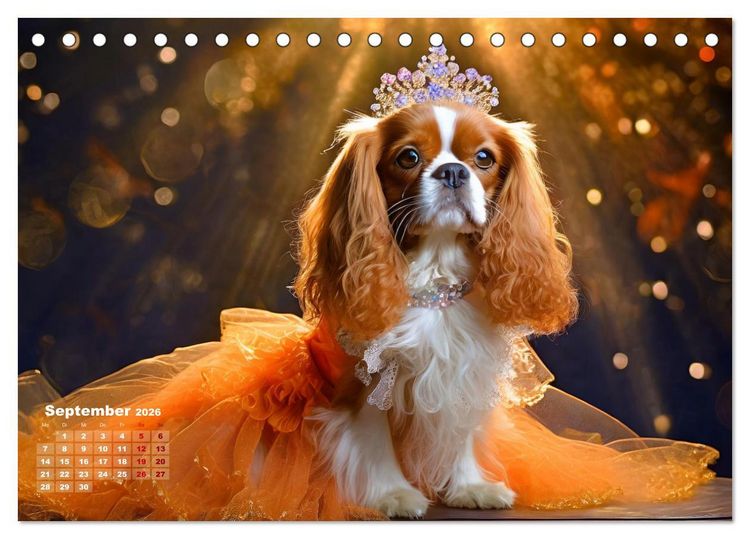 Produktbild: Kleine Hunde - Gro&szlig;e Diven (Tischkalender 2026 DIN A5 quer), CALVENDO Monatskalender