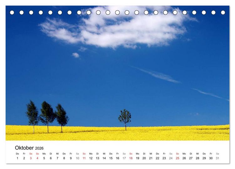 Produktbild: Rapsodie (Tischkalender 2026 DIN A5 quer), CALVENDO Monatskalender
