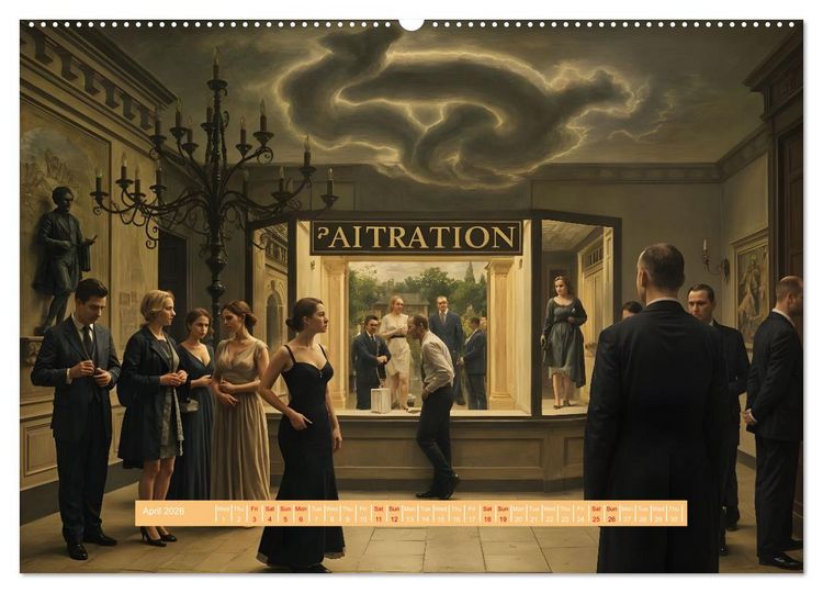 Produktbild: A Year of the Uncanny (High Quality Premium Wall Calendar 2026 DIN A2 landscape),CALVENDO 12 Month Wall Calendar
