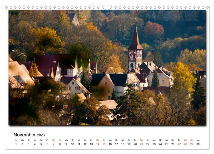 Produktbild: Aus der Ferne: Schw&auml;bisch Hall 2026 (Wandkalender 2026 DIN A3 quer), CALVENDO Monatskalender