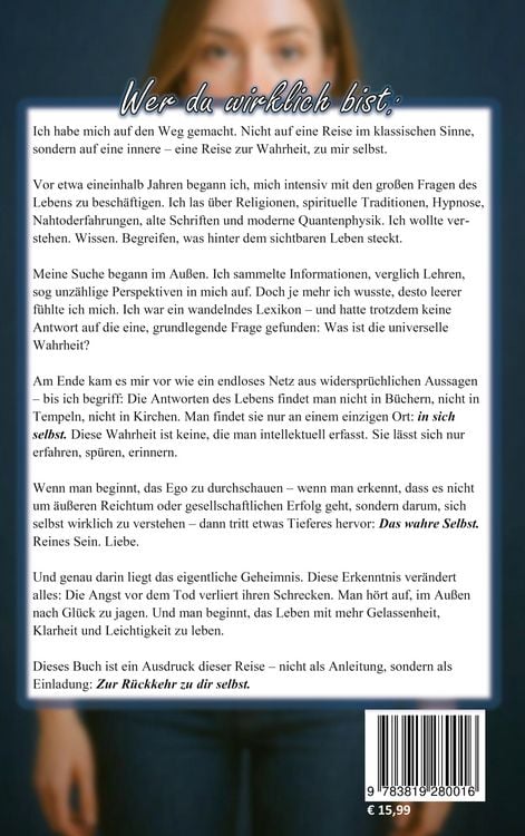 Produktbild: Wer du wirklich bist: Finde dein wahres Selbst!