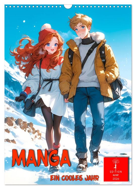 Produktbild: Manga - ein cooles Jahr (Wandkalender 2026 DIN A3 hoch), CALVENDO Monatskalender