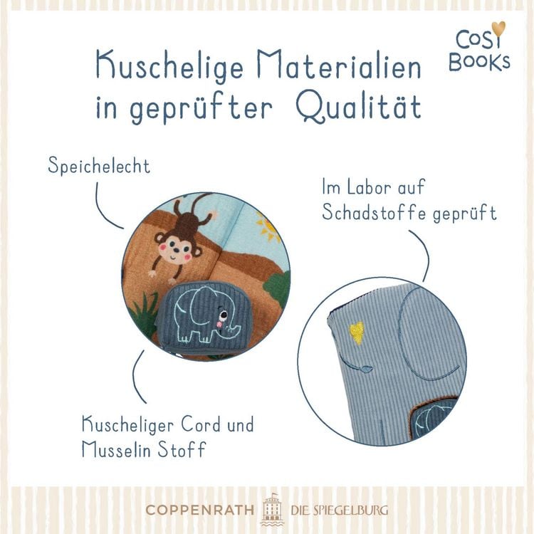 Produktbild: CosyBooks: Babys Spielbuch Kleiner Elefant