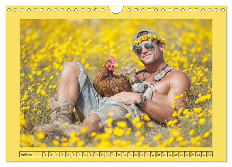 Produktbild: Die H&uuml;hnerhelden. Witz und Charme mit M&auml;nnern, die Eier haben (Wandkalender 2026 DIN A4 quer), CALVENDO Monatskalender