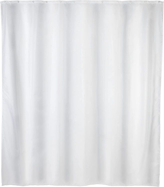 Produktbild: Anti-Schimmel Duschvorhang Uni White, Textil (Polyester), 120 x 200 cm, waschbar