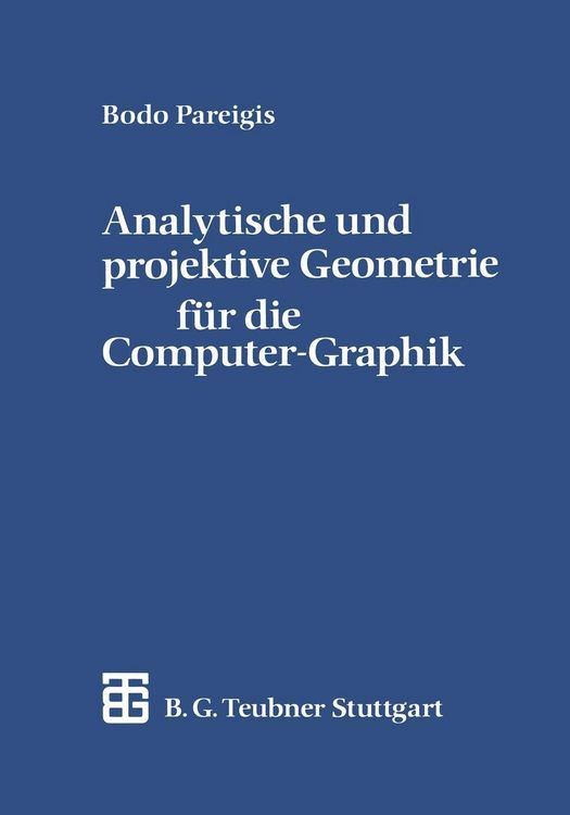 Produktbild: Analytische und projektive Geometrie f&uuml;r die Computer-Graphik