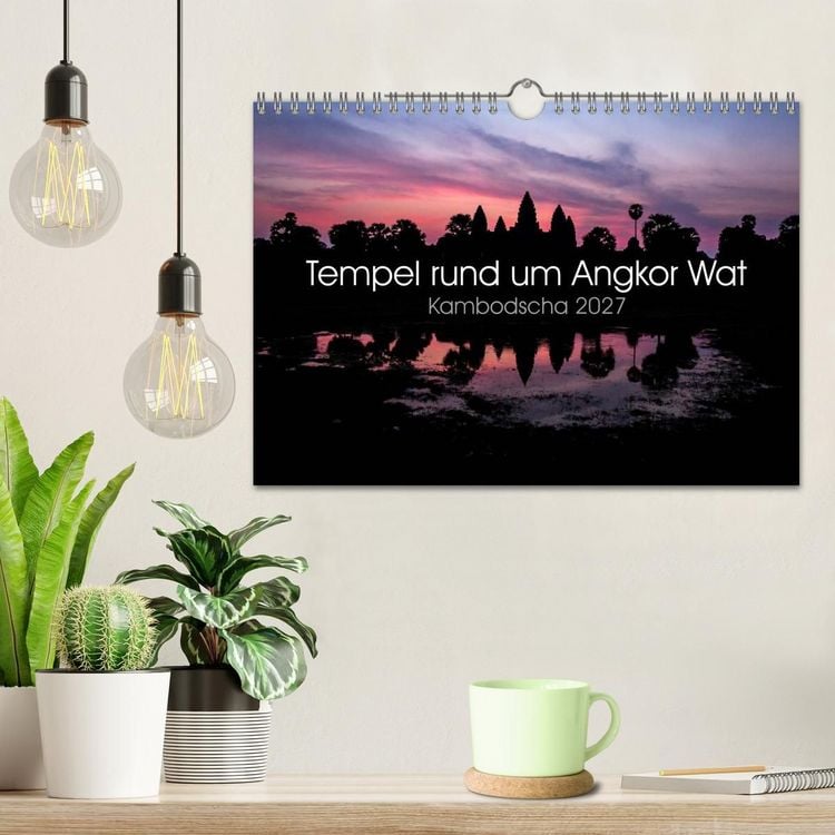Produktbild: Tempel rund um Angkor Wat (Wandkalender 2027 DIN A4 quer), CALVENDO Monatskalender