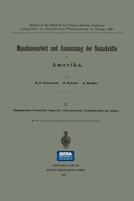 Produktbild: Maschinenarbeit und Ausnutzung der Naturkr&auml;fte in Amerika