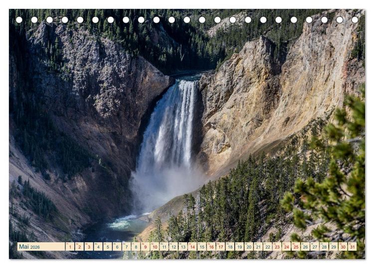 Produktbild: Wyoming, South Dakota Colorado (Tischkalender 2026 DIN A5 quer), CALVENDO Monatskalender