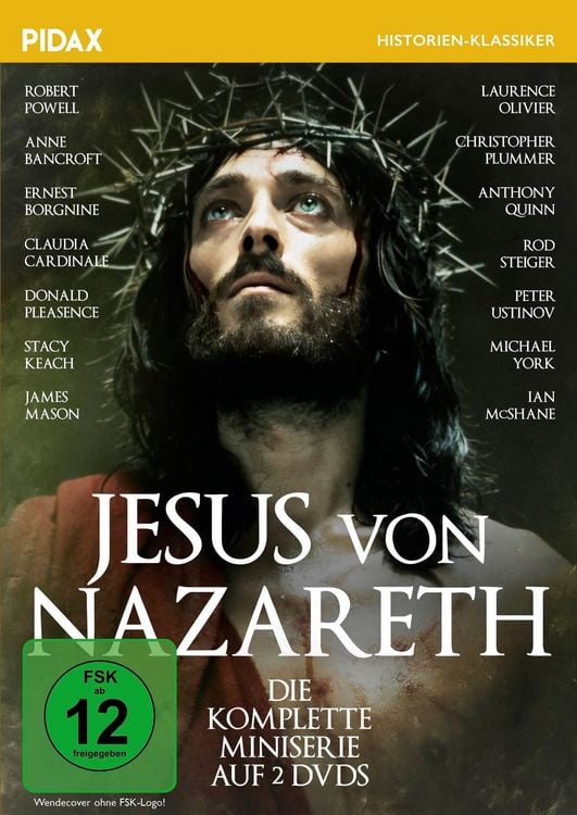 Produktbild: Jesus von Nazareth - Die Miniserie / Die komplette 4-teilige Miniserie mit Starbesetzung (Pidax Historien-Klassiker) [2 DVDs]