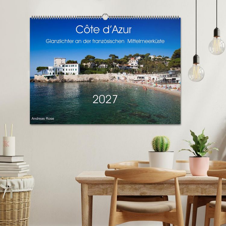 Produktbild: C&ocirc;te d&rsquo;Azur Glanzlichter an der franz&ouml;sischen Mittelmeerk&uuml;ste (Wandkalender 2027 DIN A2 quer), CALVENDO Monatskalender