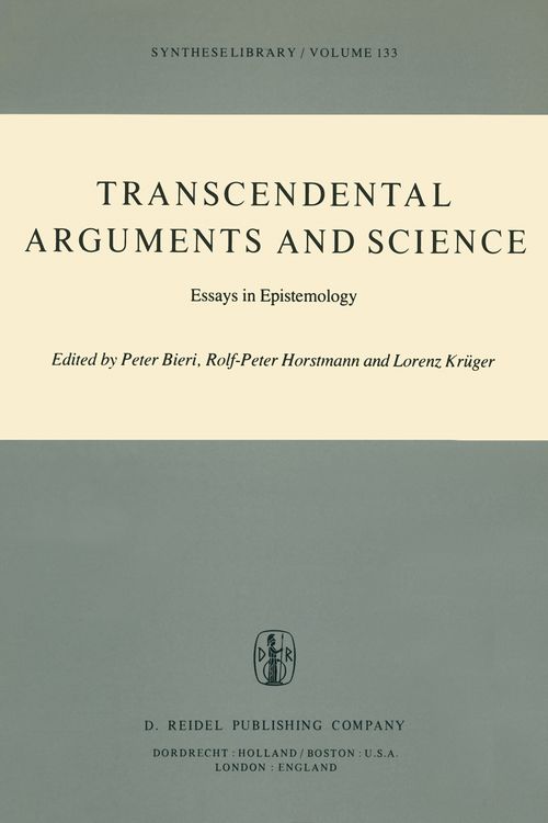 Produktbild: Transcendental Arguments and Science