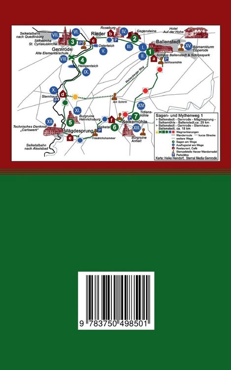 Produktbild: Kleines Harzwanderbuch der Sagen und Mythen 1