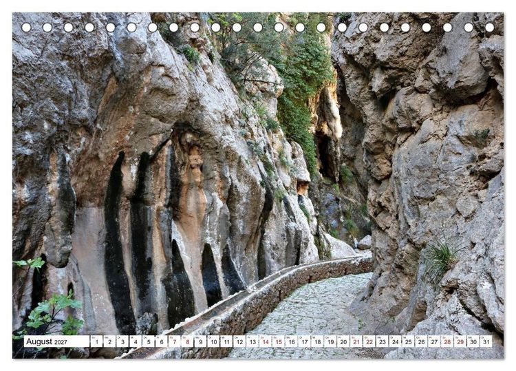 Produktbild: Mallorca GR 221. Weitwandern durch die Serra de Tramuntana (Tischkalender 2027 DIN A5 quer), CALVENDO Monatskalender