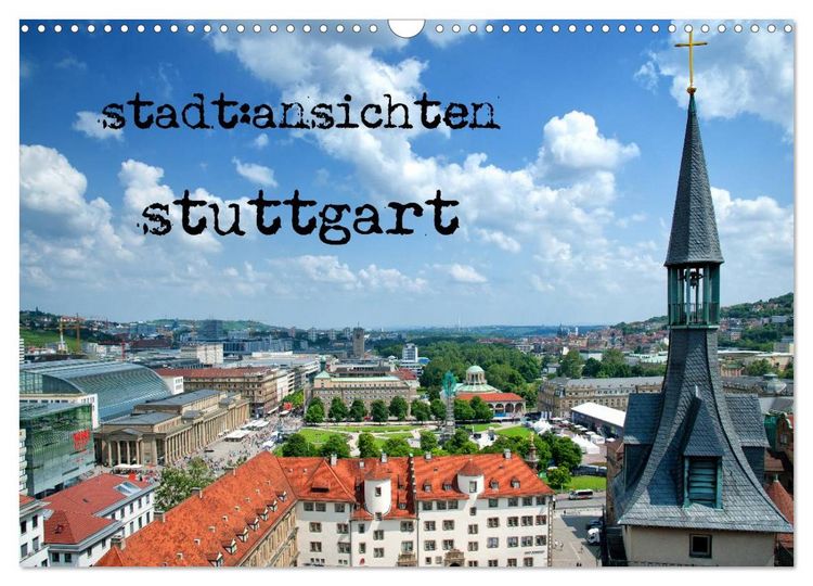 Produktbild: stadtansichten stuttgart (Wandkalender 2026 DIN A3 quer), CALVENDO Monatskalender