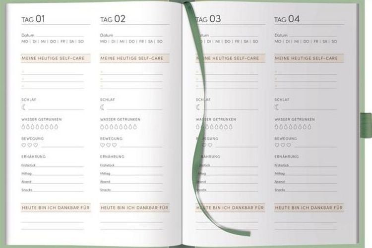 Produktbild: Self-care Tagebuch Mint