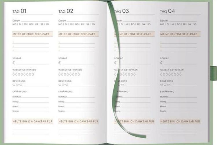 Produktbild: Self-care Tagebuch Mint