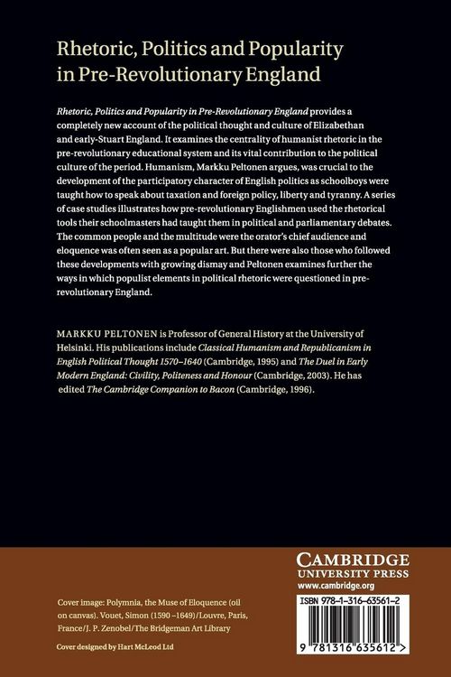 Produktbild: Rhetoric, Politics and Popularity in Pre-Revolutionary England
