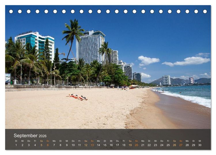 Produktbild: Traumstr&auml;nde in Vietnam (Tischkalender 2026 DIN A5 quer), CALVENDO Monatskalender