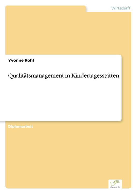 Produktbild: Qualit&auml;tsmanagement in Kindertagesst&auml;tten