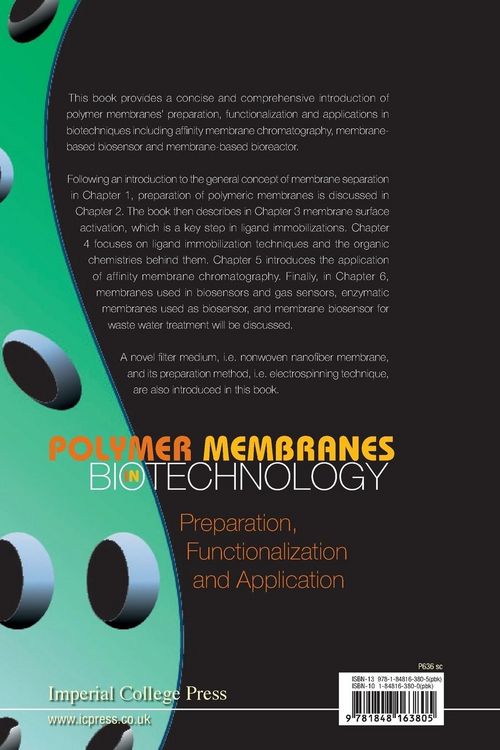 Produktbild: Polymer Membranes in Biotechnology