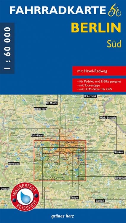 Produktbild: Fahrradkarte Berlin Süd 1:60.000
