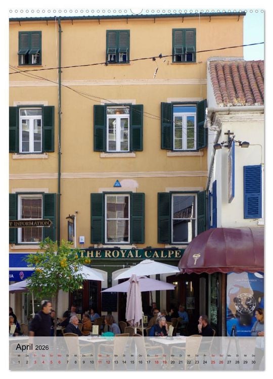 Produktbild: Gibraltar - Britische Kolonie am Mittelmeer (Wandkalender 2026 DIN A2 hoch), CALVENDO Monatskalender