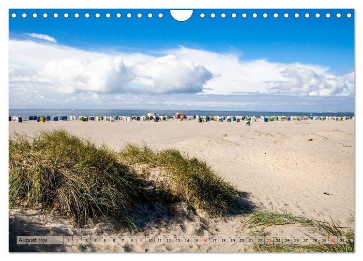 Produktbild: Norddeich Spaziergang vom Hafen bis zum Strand (Wandkalender 2026 DIN A4 quer), CALVENDO Monatskalender
