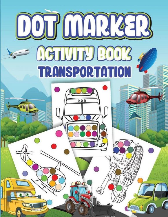 Produktbild: Dot Markers Activity Book Transportation