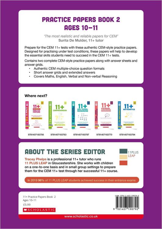 Produktbild: 11+ Practice Papers for the CEM Test Ages 10-11 - Book 2