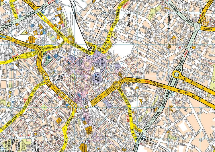 Produktbild: Birmingham A-Z Pocket Street Map