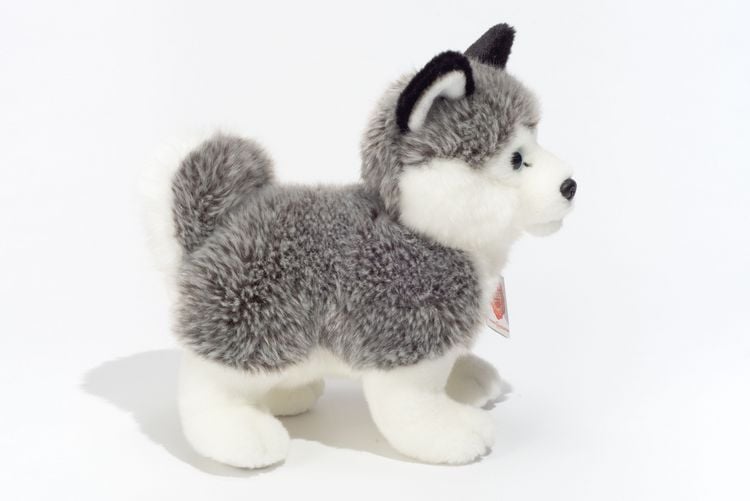 Produktbild: Teddy Hermann 92701 - Husky stehend, 23 cm, Hund, Pl&uuml;schtier