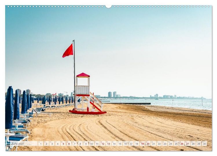 Produktbild: Lignano in Italien. Sommer Strand und Meer (Wandkalender 2027 DIN A2 quer), CALVENDO Monatskalender