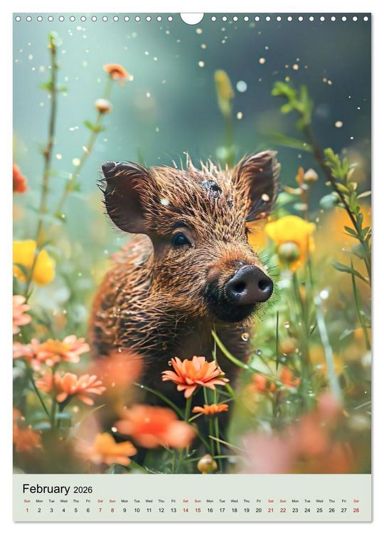 Produktbild: Baby Wildlife (Wall Calendar 2026 DIN A3 portrait), CALVENDO 12 Month Wall Calendar