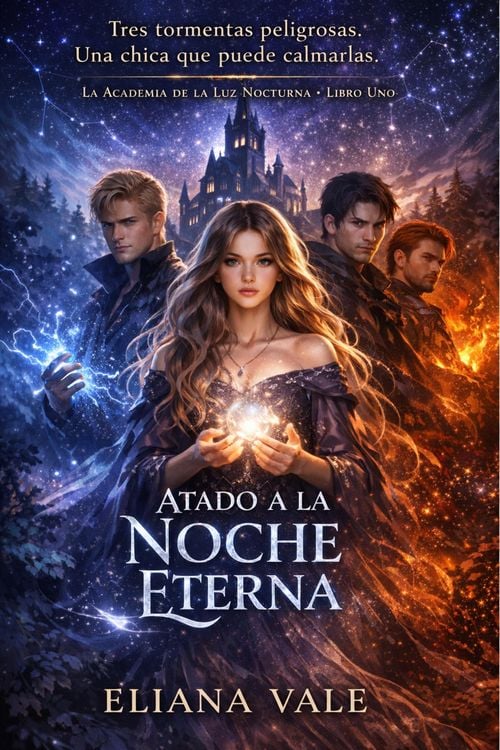 Produktbild: ATADO A LA NOCHE ETERNA (The Midnight Light Academy, #1)